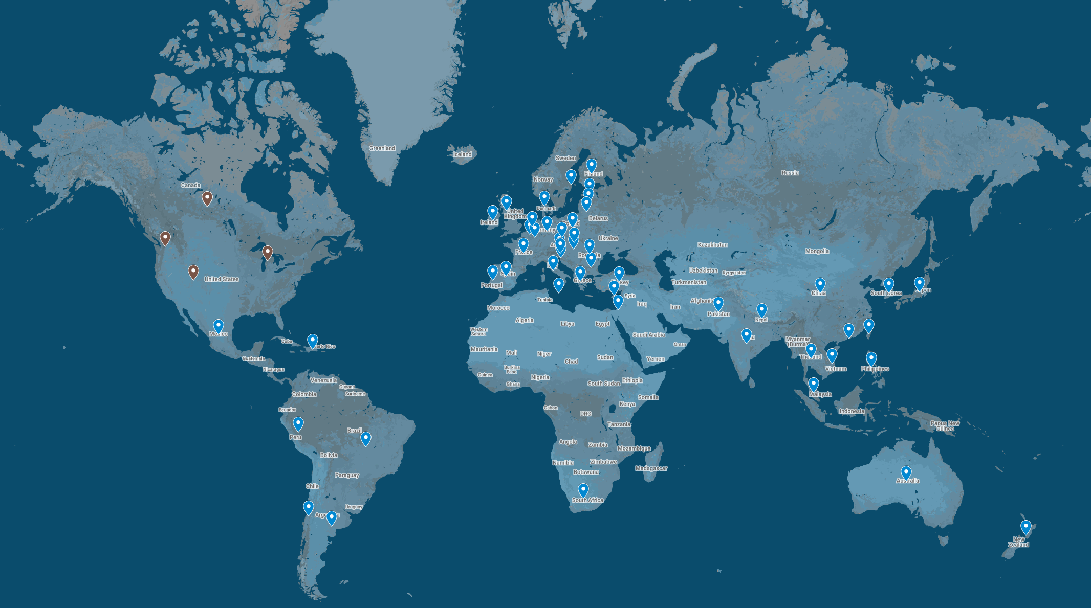 Map of the world